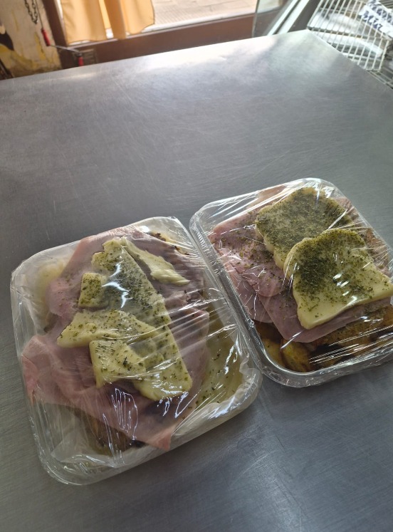 Milanesa napolitana con puré