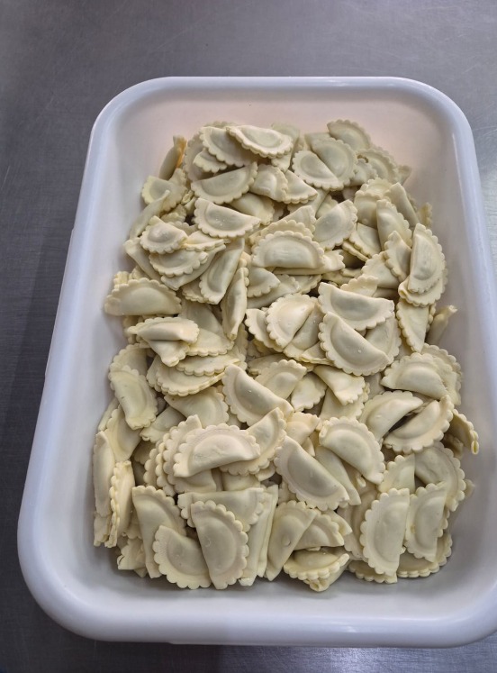 Tortelettis de pollo y verdura